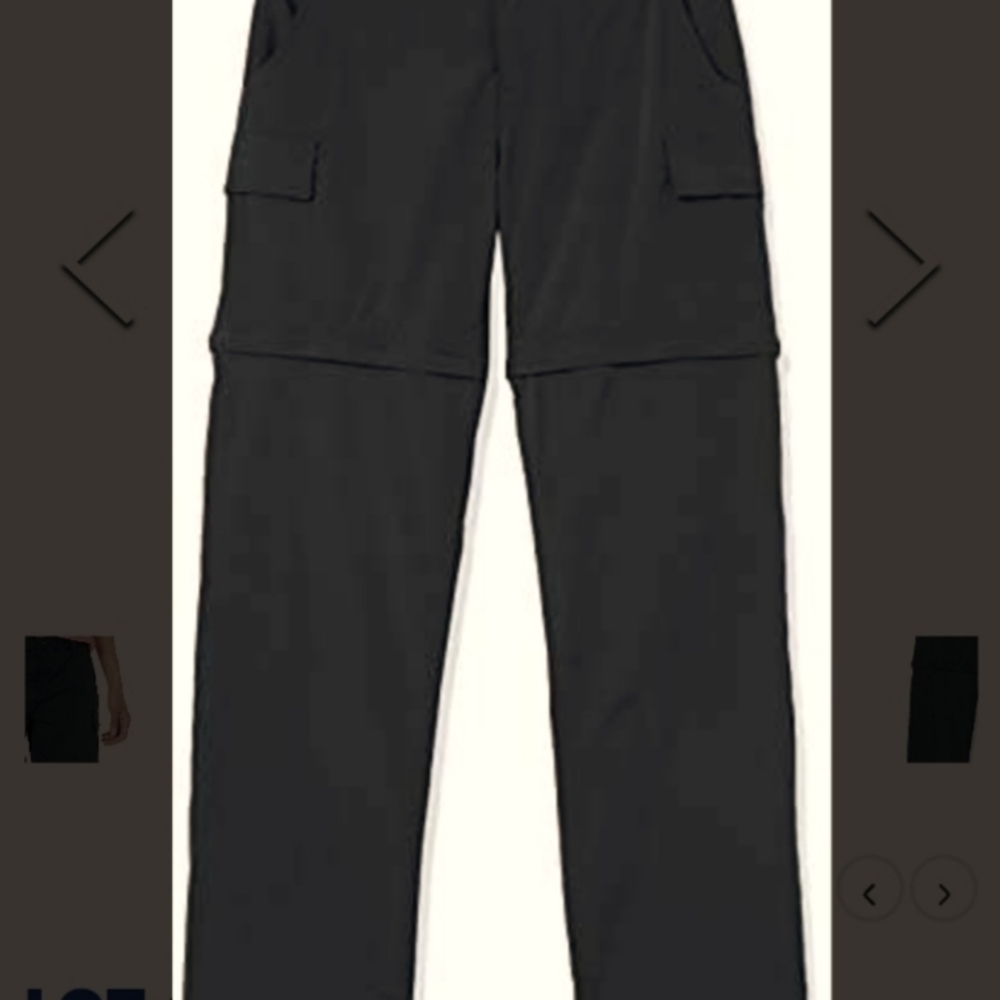 Amazon Essentials Women's Stretch Woven Convertible Zip-Off Outdoor Hiking Pants